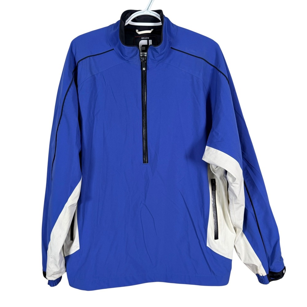 FootJoy‎ DryJoys Tour Collection Golf Jacket Waterproof Windbreaker Mens L Blue